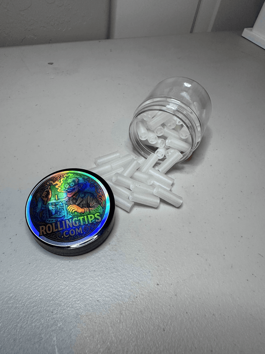 40 RollingTips™ – Reusable 3D Printed Rolling Filter Tips for Tobacco & Legal Herbs – Washable, Eco-Friendly, Precision Designed Alternative to Cardboard
