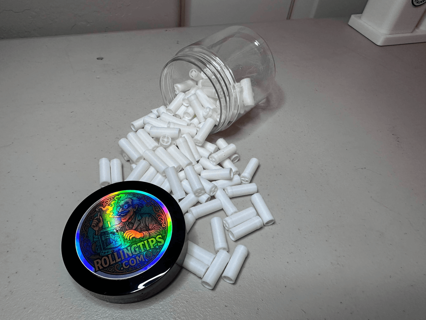 120 RollingTips™ – Reusable 3D Printed Rolling Filter Tips for Tobacco & Legal Herbs – Washable, Eco-Friendly, Precision Designed Alternative to Cardboard