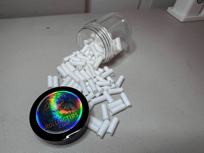 120 RollingTips™ – Reusable 3D Printed Rolling Filter Tips for Tobacco & Legal Herbs – Washable, Eco-Friendly, Precision Designed Alternative to Cardboard